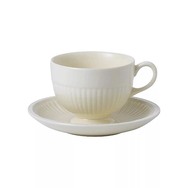 Wedgwood 'Edme Plain' Kaffeetasse / Teetasse 0,19 L mit Untertasse 2-tlg. günstig online kaufen