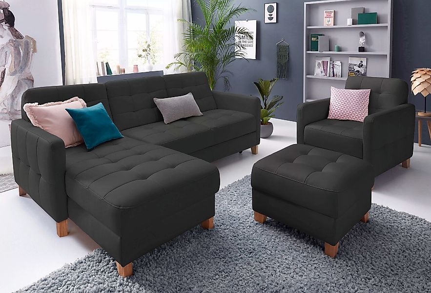 exxpo - sofa fashion Ecksofa "Elio, kompakt und komfortabel, bequem und zei günstig online kaufen