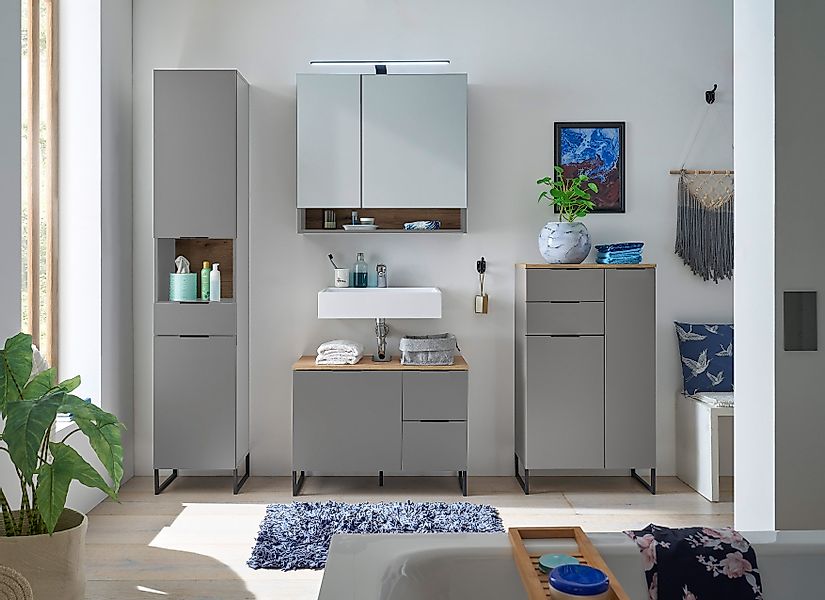 BASIC by Balculina Midischrank "Denver Midischrank, Badezimmerschrank BxHxT günstig online kaufen