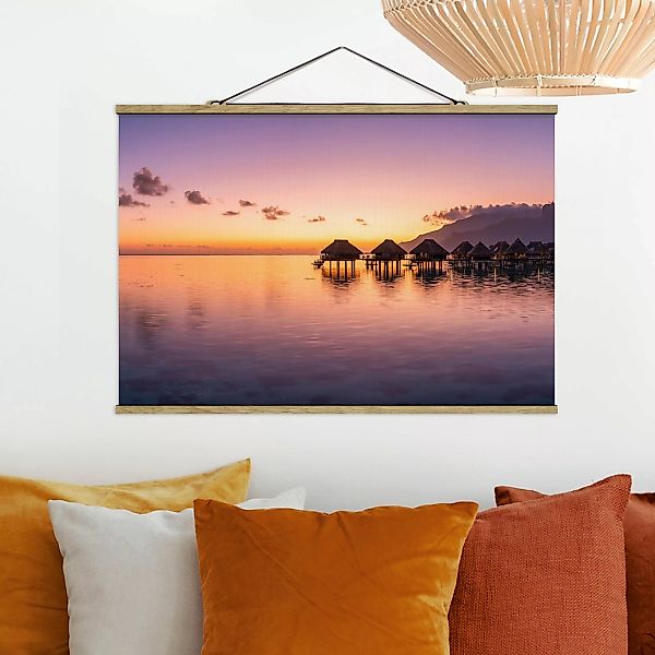 Stoffbild mit Posterleisten Sunset Dream günstig online kaufen