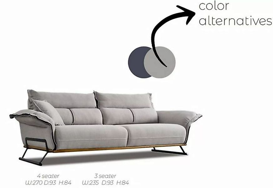 JVmoebel Sofa Sofa 3 Sitzer Sitz Modern Design Couchen Polster Relax Dreisi günstig online kaufen