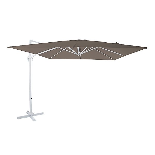 AXI Ampelschirm 300 cm x 300 cm Taupe mit Handöffner günstig online kaufen