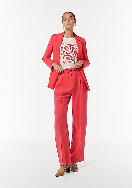 comma Chinos Hose Loose: Weite Hose aus Piqué günstig online kaufen