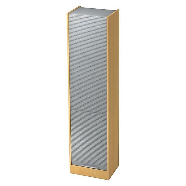 bümö Aktenschrank office Rollladenschrank Dekor: Buche/Silber - Griffe: Rel günstig online kaufen