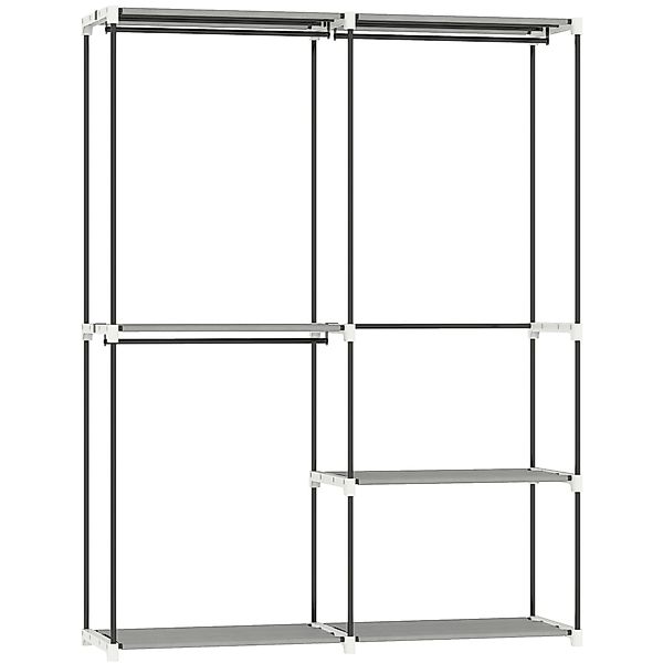 HOMCOM Kleiderschrank, Garderobe, 142x43x185 cm, offener Kleiderschrank mit günstig online kaufen