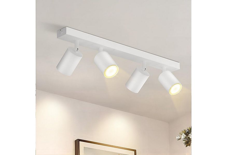 Nettlife Deckenstrahler Modern Schwarz GU10 Rechteckig 4flammig 25 W, Schwe günstig online kaufen