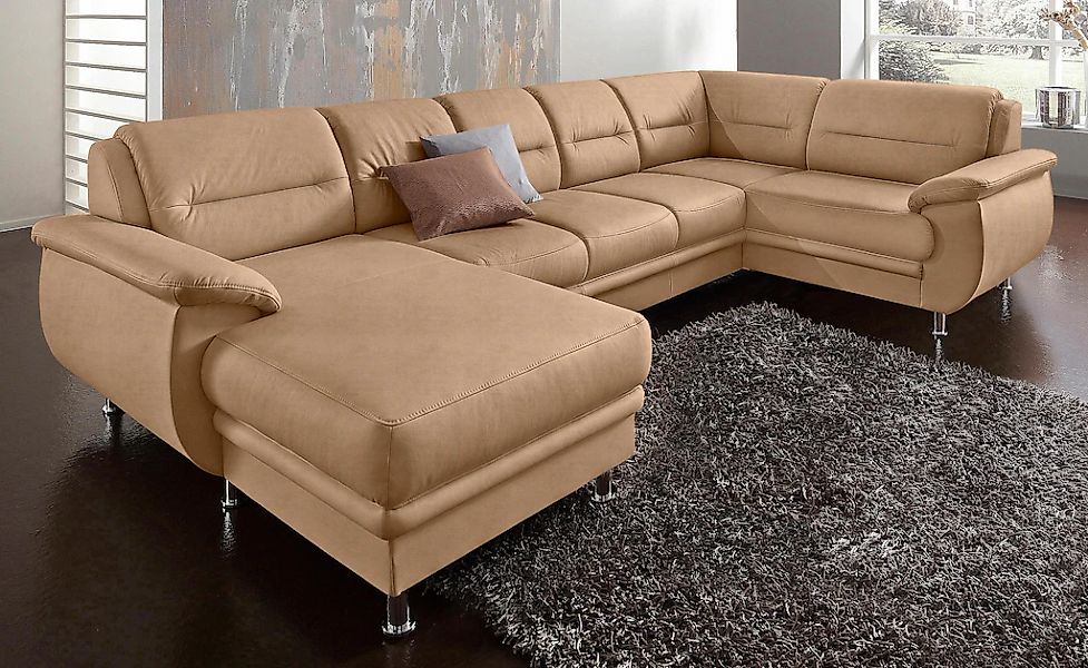 sit&more Wohnlandschaft "Mailand U-Form, B: 312 cm", optional Bettfunktion günstig online kaufen