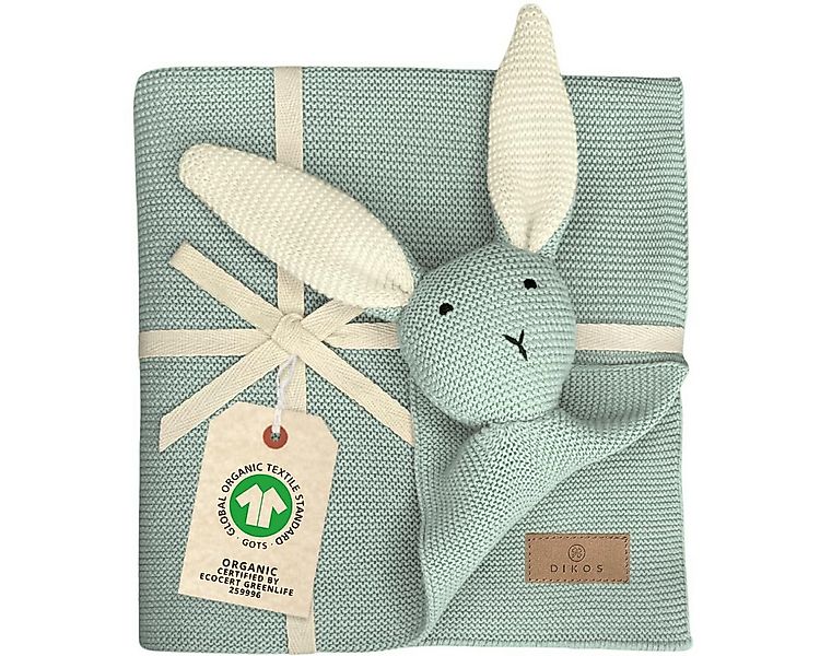 Babydecke DIKOS® Babydecke SCHMUSE-HASE Baby Geschenk Mädchen Junge Geschen günstig online kaufen