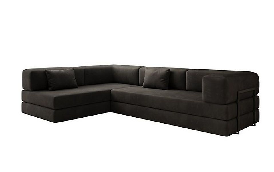 Luxusbetten24 Sofa Designer Sofa Lazy L in Samt, mit Liegefunktion und Samt günstig online kaufen