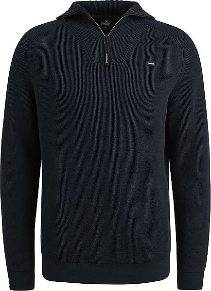 Vanguard Pullover halber Reißverschluss strukturiert Rib Navy - Größe M günstig online kaufen