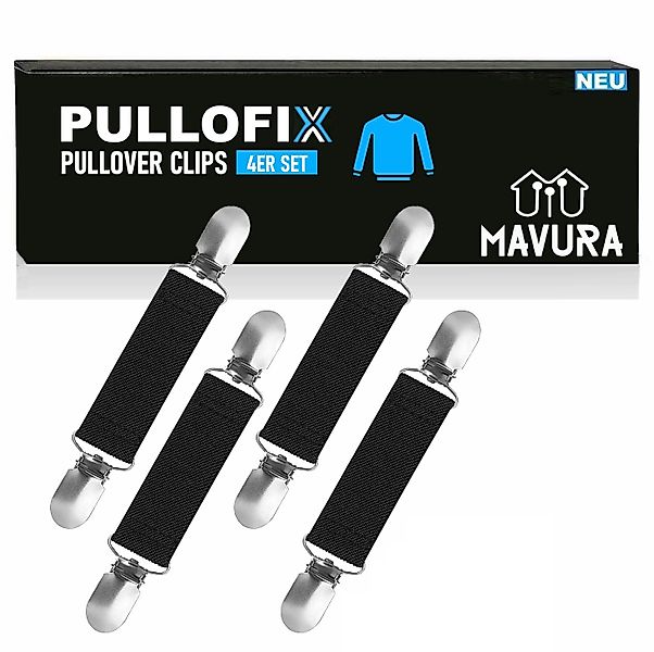 MAVURA Broschen Set PULLOFIX 4-teiliges Retro-Pullover-Kragen-Clips-Set günstig online kaufen
