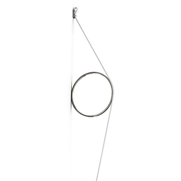 FLOS Wirering Weiß LED-Wandleuchte, Ring grau günstig online kaufen