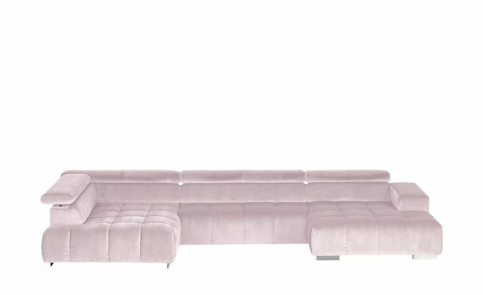 uno Wohnlandschaft aus Samt Origo ¦ rosa/pink ¦ Maße (cm): B: 409 H: 70 T: günstig online kaufen