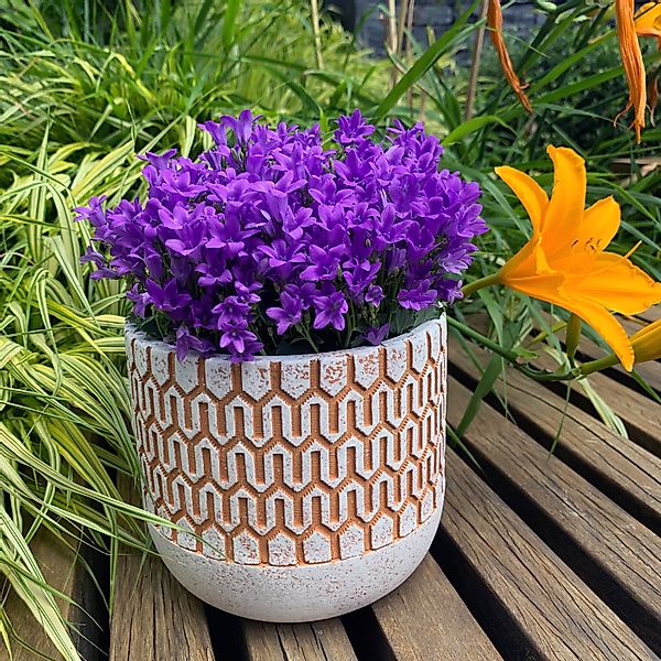 K&L Wall Art Blumentopf Retro Beton günstig online kaufen