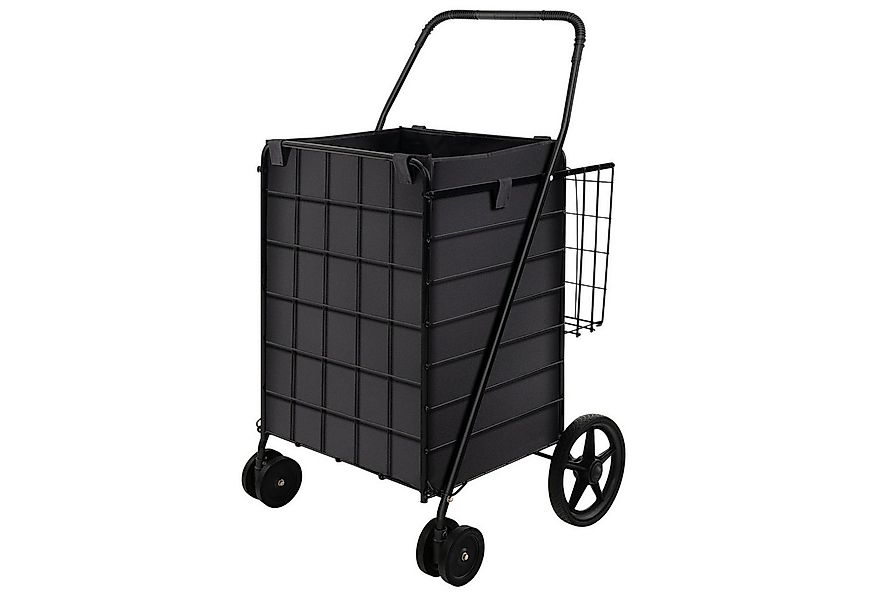 COSTWAY Einkaufstrolley, 120L mit abnehmbarer Tasche & 2 Körben klappbar günstig online kaufen