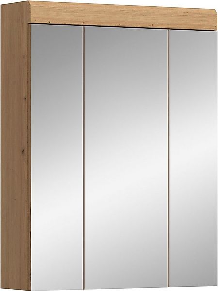 INOSIGN Badezimmerspiegelschrank SIENA, Breite 60cm, 3 Spiegeltüren, 9 Fäch günstig online kaufen