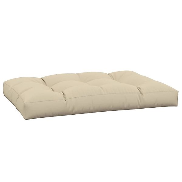 vidaXL Sitzauflage Palettenkissen Beige 120x80x12 cm günstig online kaufen