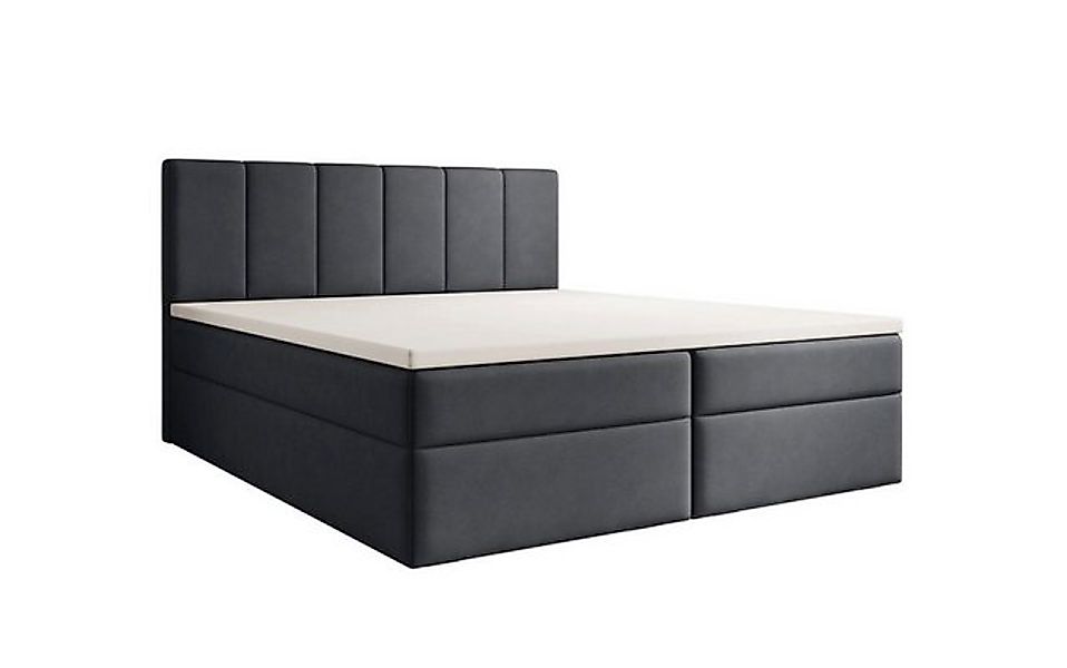 Luxusbetten24 Boxspringbett Aurelia Stoff, mit Stauraum günstig online kaufen