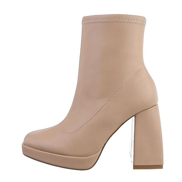 Ital-Design Damen Freizeit High-Heel-Stiefelette (81409837) Blockabsatz günstig online kaufen