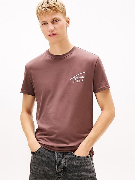 Tommy Jeans T-Shirt TJM SIGN BACKPRINT mit Rückenprint, regular fit, Rundha günstig online kaufen