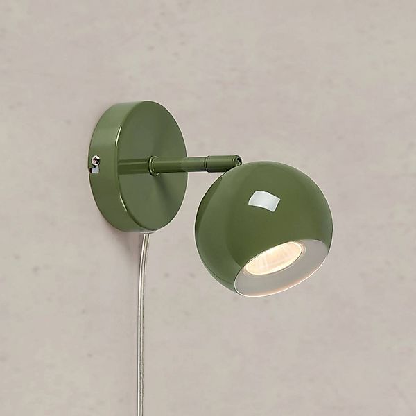 Wandlampe Pop, grün, Breite 10 cm, Metall günstig online kaufen