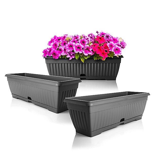 BigDean Blumenkasten 3x Blumenkasten 50 cm günstig online kaufen