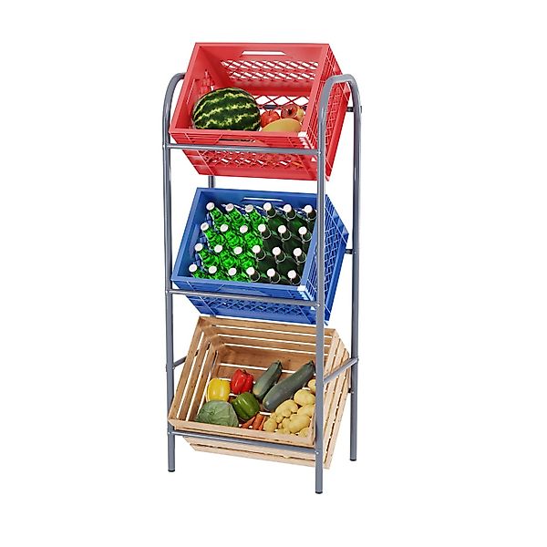 TroniTechnik Regal für 3 Kisten Flaschenkistenregal aus pulverbeschichtetem günstig online kaufen