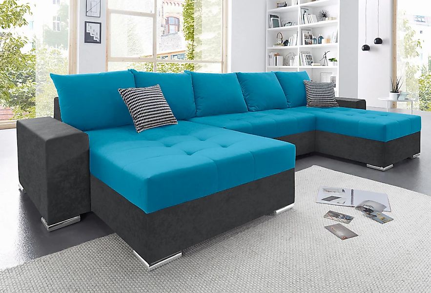 COLLECTION AB Wohnlandschaft "XXL-Josy U-Form, Breite 333 cm, mit 2 Recamie günstig online kaufen