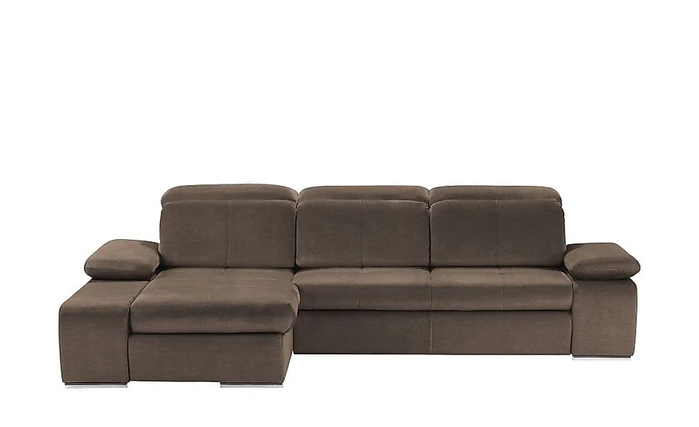 switch Ecksofa aus Mikrofaser Avilla ¦ braun ¦ Maße (cm): B: 285 H: 86 T: 1 günstig online kaufen
