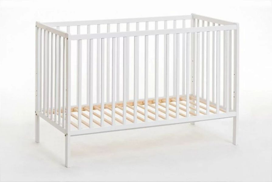 Domando Babybett Babybett Monreale, Breite 65cm, eine Seite demontierbar, h günstig online kaufen