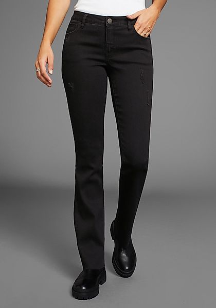 Arizona Bootcut-Jeans Ultra-Stretch ausgestellte Beinform, modischer günstig online kaufen