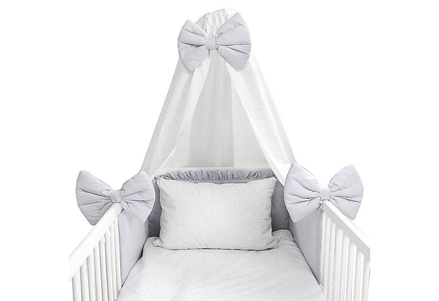 Amilian Babybettwäsche Set 7-teilig - Bettwäsche 100x135 - Kissenbezug 40x6 günstig online kaufen