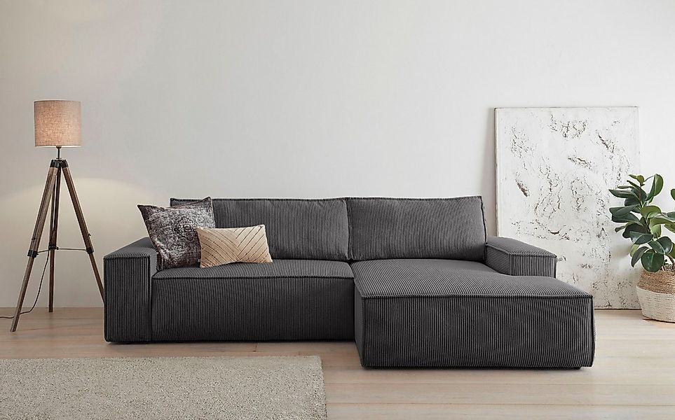 Home affaire Ecksofa SHERWOOD Schlafsofa 267 cm, L-Form, Schlaffunktion mit günstig online kaufen