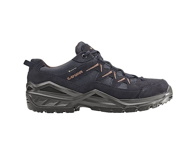 Lowa Sirkos Evo Low GTX (Veloursleder/Textil, wasserdicht) navyblau/braun W günstig online kaufen