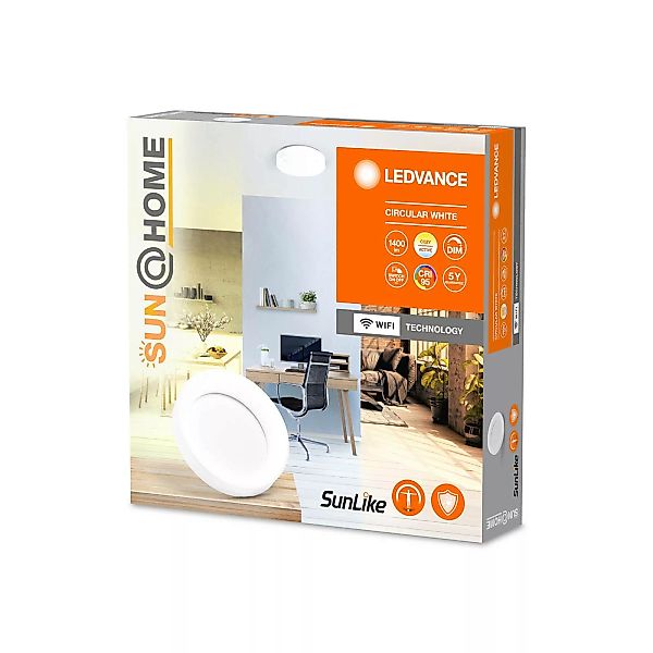 Ledvance Deckenleuchte Sun@Home Smart+ Rund Weiß Ø 45 cm günstig online kaufen