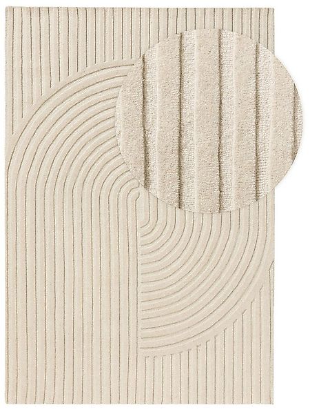 benuta Wollteppich Yanis, rechteckig, Höhe: 11 mm, Kunstfaser, Berber, Ethn günstig online kaufen