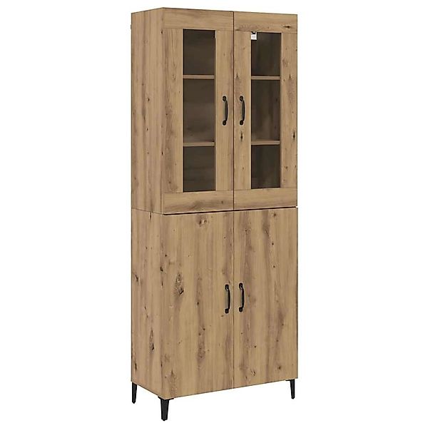 vidaXL Highboard 2-Tlg Artisan-Eiche 69,5 x 34 x 180 cm Holzwerkstoff 33945 günstig online kaufen