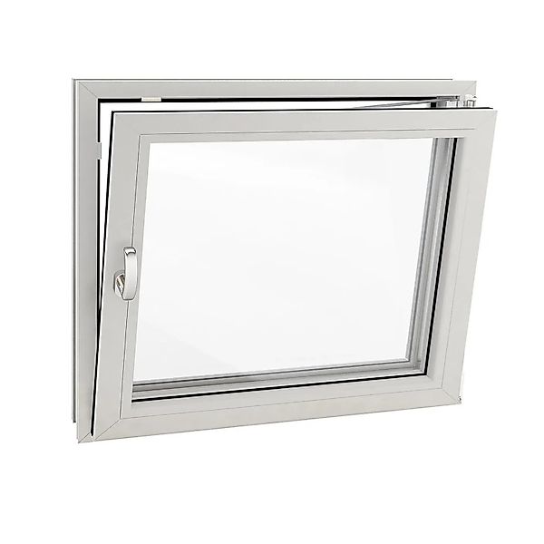 Roro Fenster Eco Kunststoff-Profil Weiß 80 cm x 50 cm DIN R günstig online kaufen