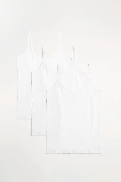 YSABEL MORA Spaghettitop, (3er Pack), Baumwollmix, elastisch, weich, schmal günstig online kaufen