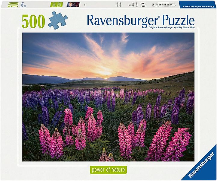 Ravensburger Puzzle power of nature, Lupinen, 500 Puzzleteile, Made in Germ günstig online kaufen