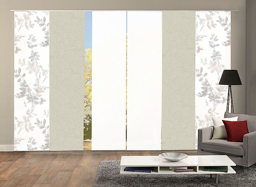 HOME WOHNIDEEN Schiebegardine 6er SET (6 St), Paneelwagen, blickdicht, Schi günstig online kaufen