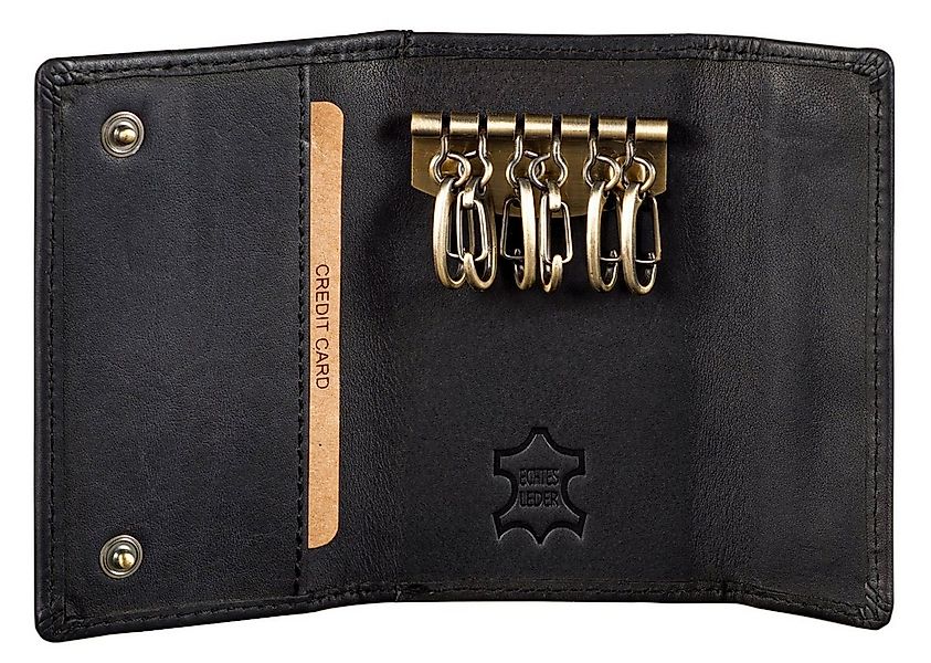 Benthill Schlüsseltasche Leder Schlüsselmappe Schlüsseletui für 6 Schlüssel günstig online kaufen