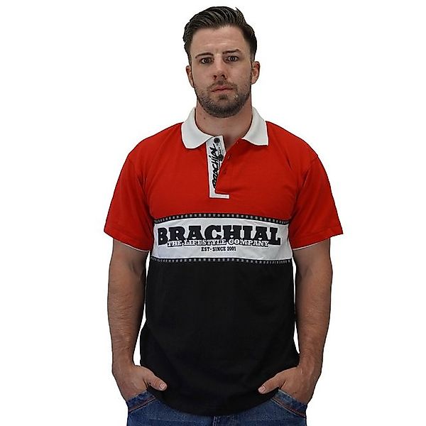 BRACHIAL THE LIFESTYLE COMPANY Poloshirt Brachial Polo-Shirt "Nautic" rot/s günstig online kaufen