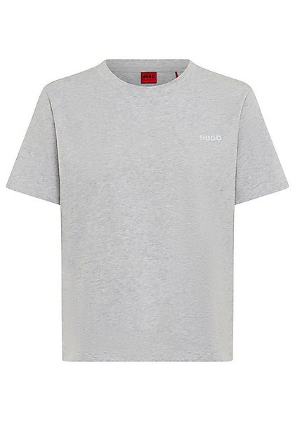 HUGO T-Shirt mit rundem Ausschnitt, regular fit, toniges Markenlogo günstig online kaufen