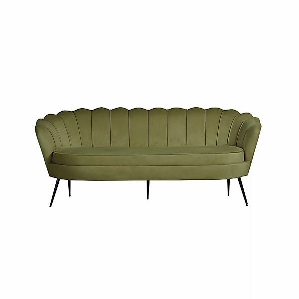 ebuy24 Nice Sofa 3 Personen Velour Grün günstig online kaufen