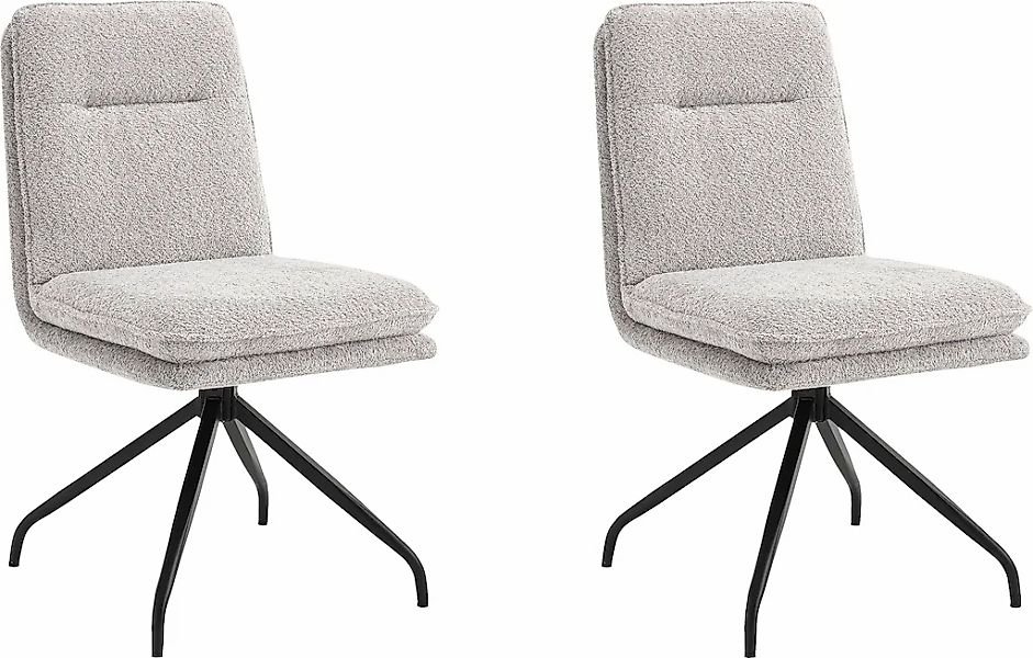 Home affaire Esszimmerstuhl "Valencia", (Set), 2 St., Boucle, verschiedene günstig online kaufen