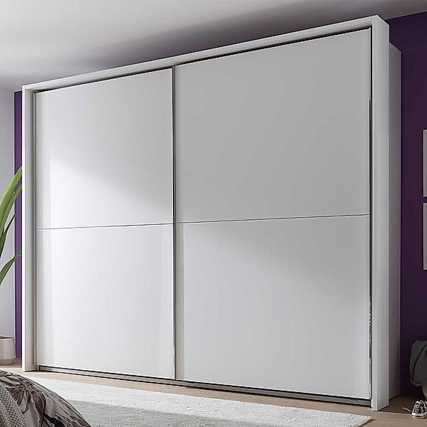 Moderner Schlafzimmerschrank in Weiß drei Schubladen innen günstig online kaufen