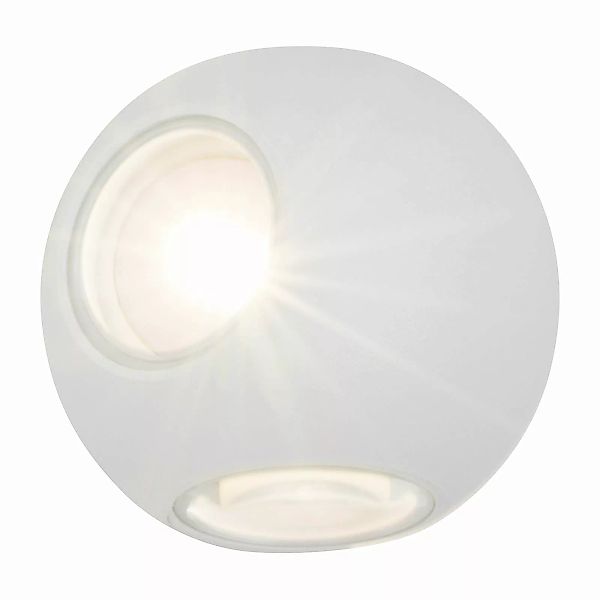 AEG GUS LED Wandleuchte Ø 10 cm Aluminium-Druckguss / Glas Weiß 4-Flammig günstig online kaufen