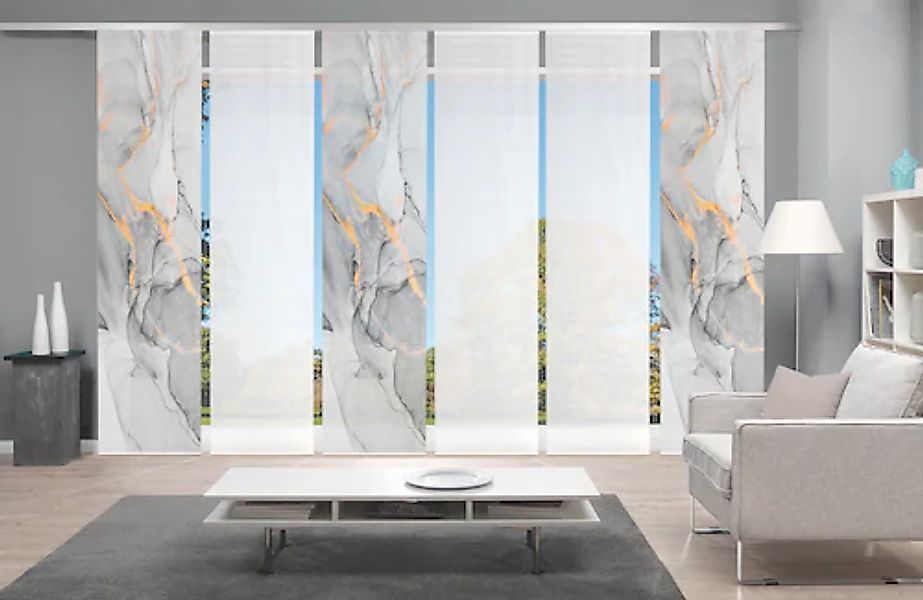 Vision S Schiebegardine »MARMOSA 6er SET« Paneelwagen 6 Stk. tlg. Bambus-Op günstig online kaufen