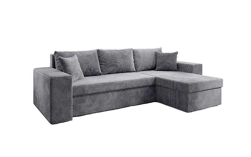 Luxusbetten24 Schlafsofa Designer Sofa Denver, mit Stauraum und Schlaffunkt günstig online kaufen